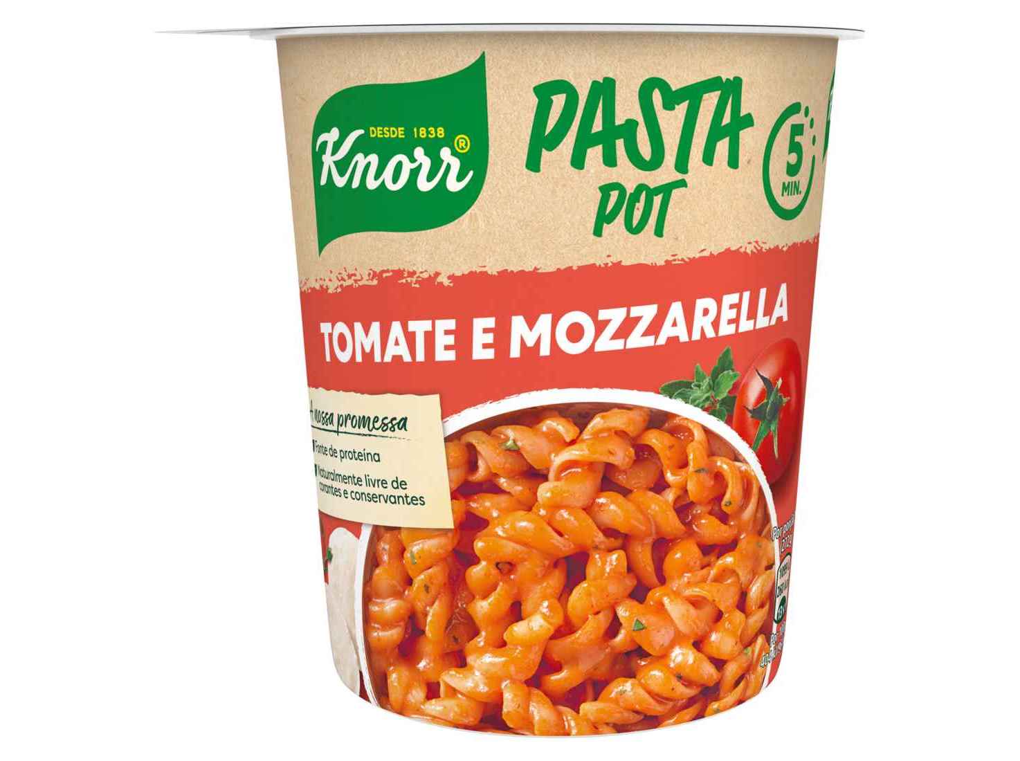 PASTA KNORR POT TOMATE E MOZARELA 72G
