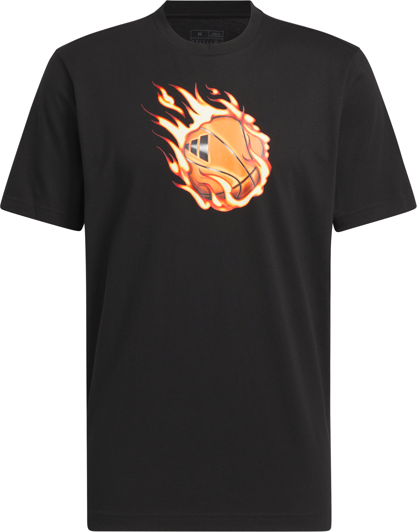 adidas Graphic Fire T-Shirt Schwarz