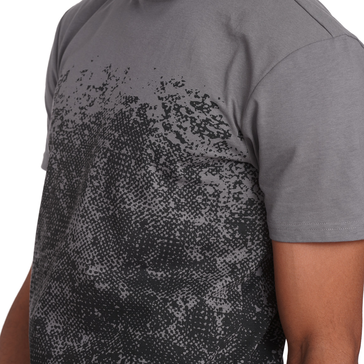 VanVaan Herren T-Shirt mit Print dunkelgrau