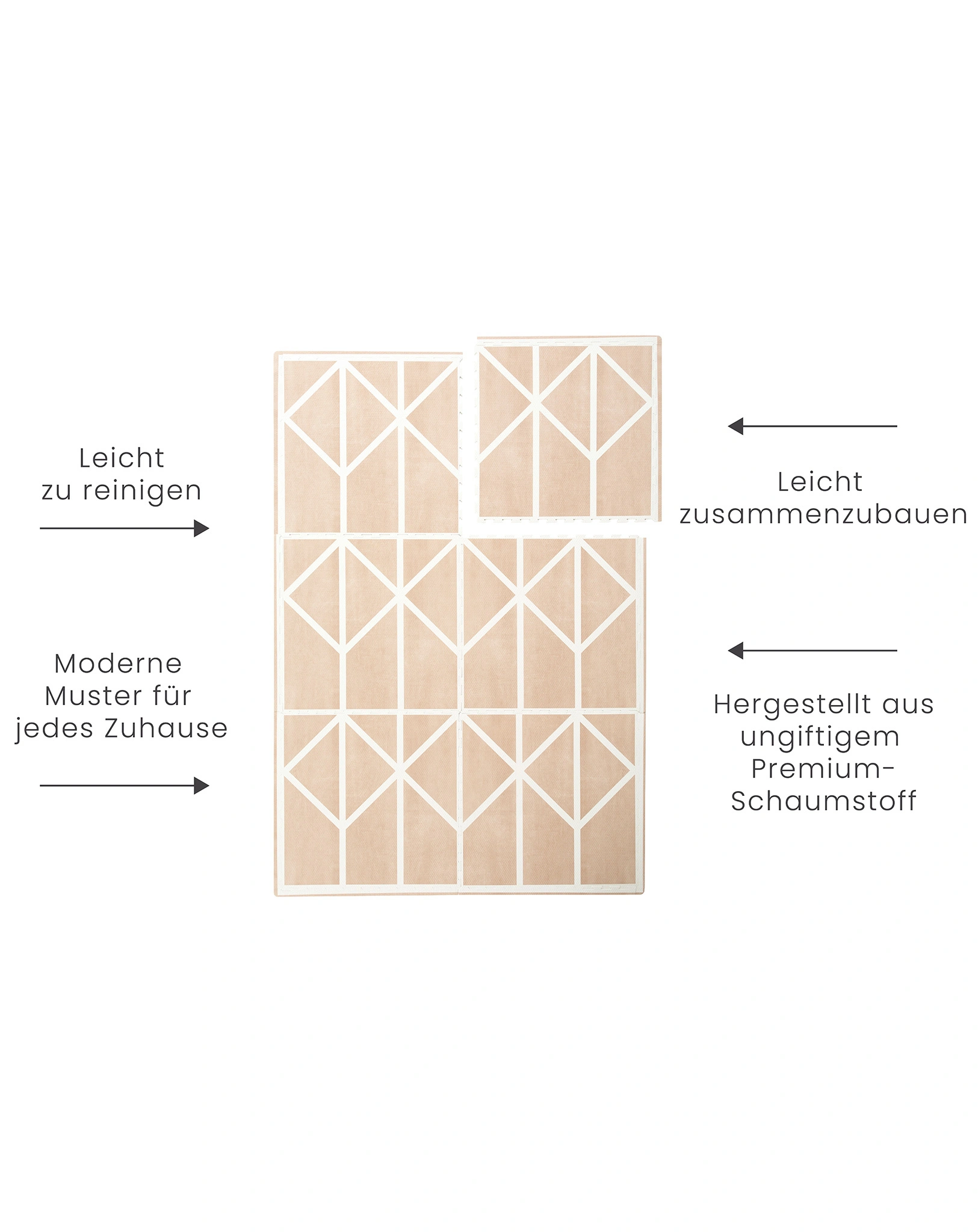 Puzzle-Spielmatte EARTH (120x180cm) in clay