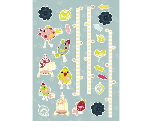 Muurstickerset My Size, 23 stuks, 50 x 70 cm