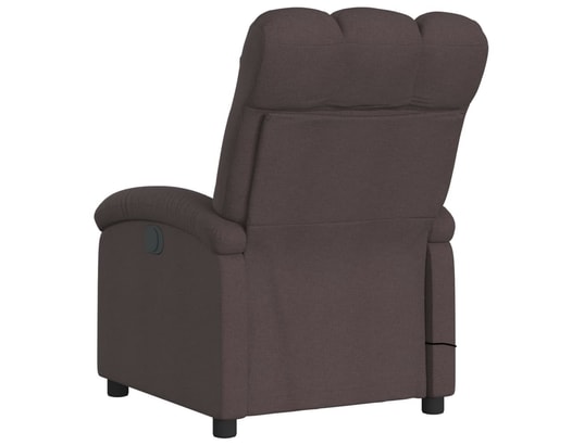 VIDAXL - Fauteuil Relaxation Fauteuil de massage inclinable - Brun foncé - 70x93x101cm