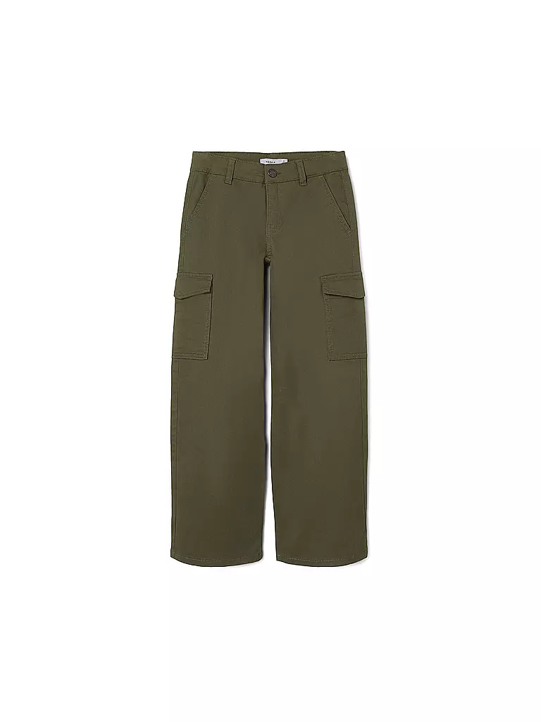 NAME IT Mädchen Cargohose NKFROSE olive