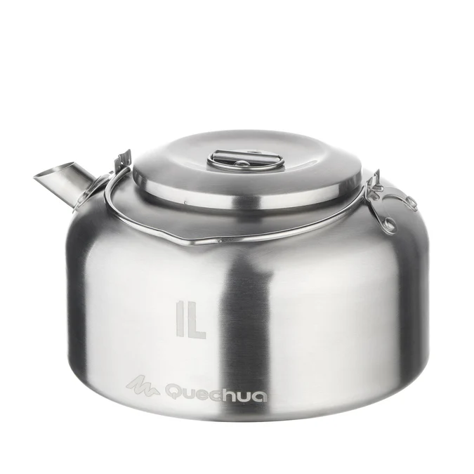 Decathlon Quechua - Chaleira de Camping Quechua MH500 de 1 L em Aço Inoxidável