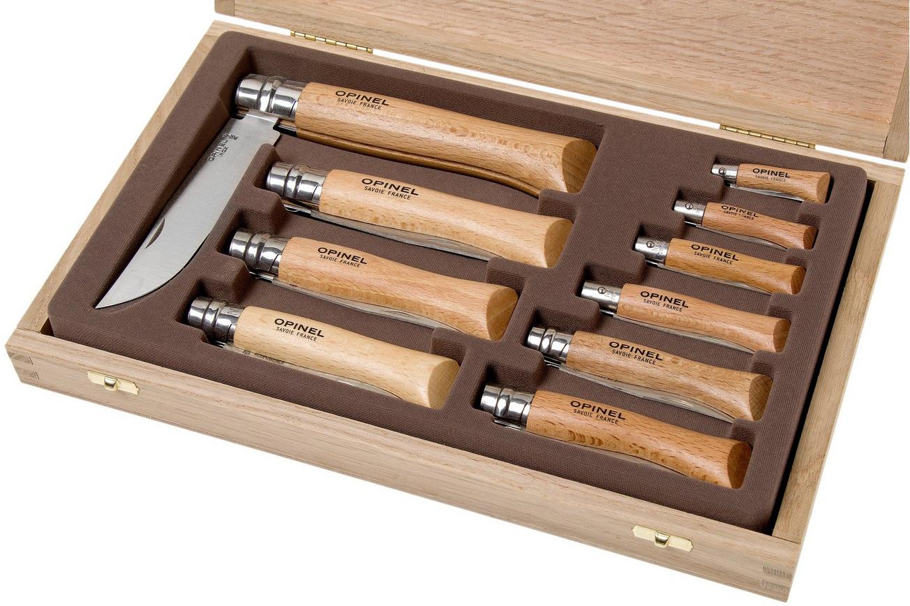Opinel set zakmessen 10-delig, roestvast staal
