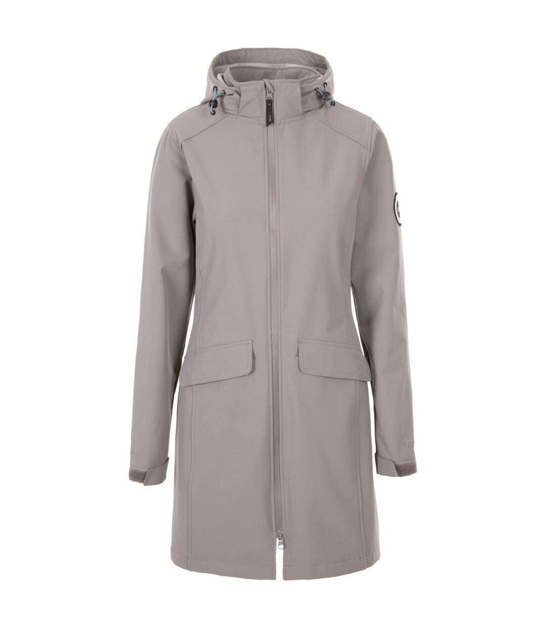 Trespass - Veste softshell longue MARIA - Femme (Gris pâle chiné) - UTTP5183