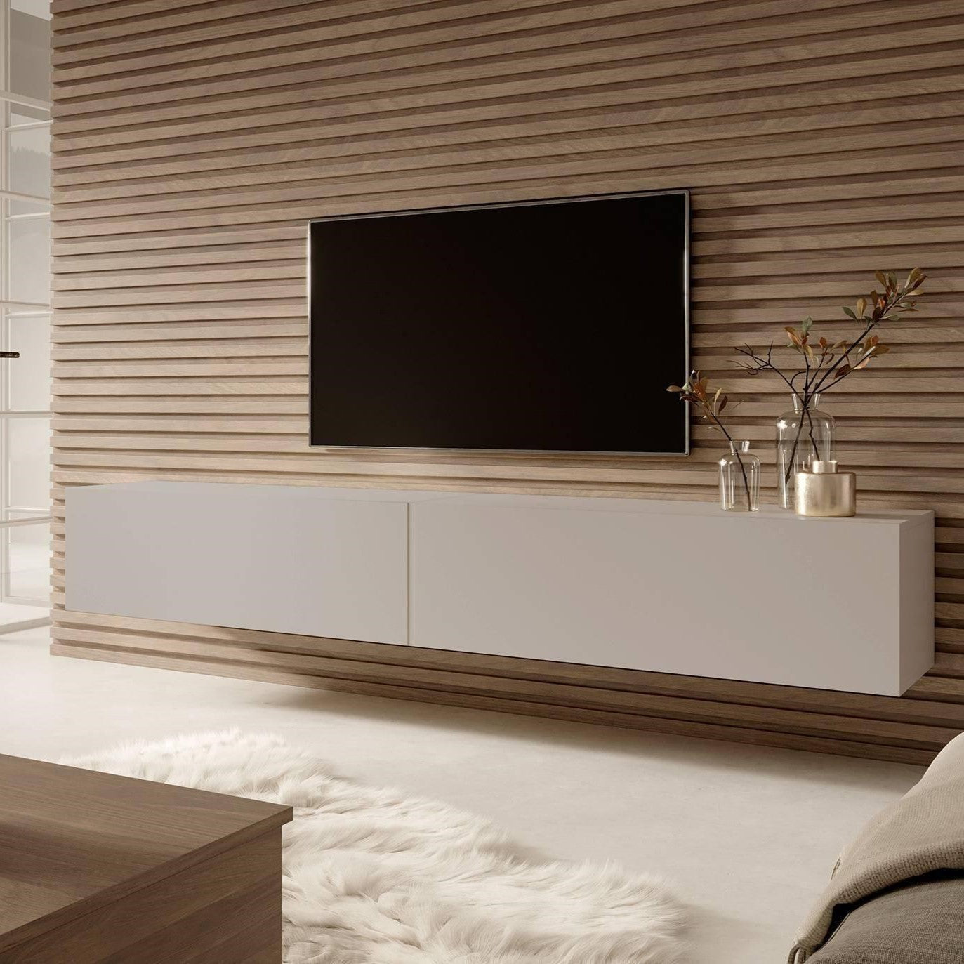 NADUVI Collection Emma Tv-meubel - B 200 cm - Greige