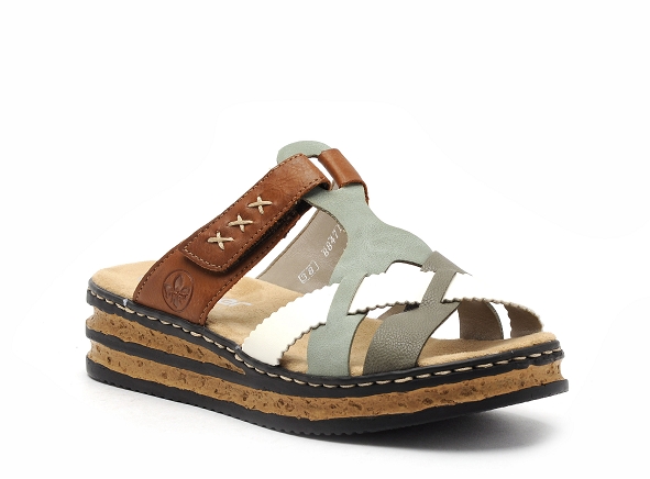 Rieker mules et sabots plats femme 62989 multicolore