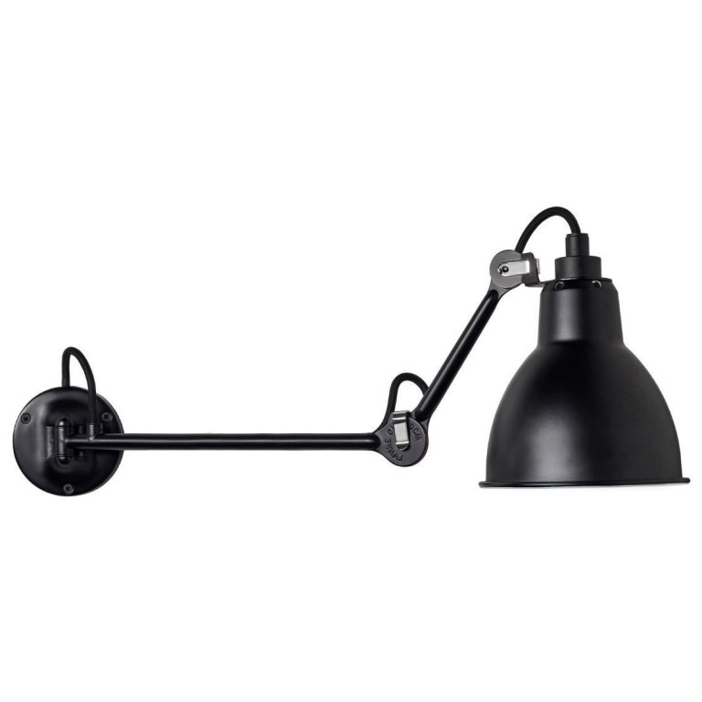 DCW éditions Lampe Gras N204 L40 Single wandlamp zwart