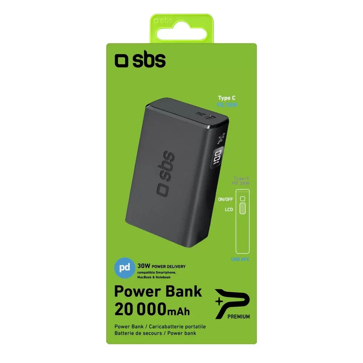 Powerbank SBS 30-Watt Power Delivery