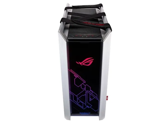 ASUS ROG Strix Helios - White Edition - tower - udvidet ATX - sidepanel med vindue (glas) - ingen strømforsyning (ATX) - hvid udgave - USB/Lyd