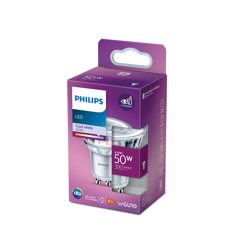 Philips LED spot GU10 4.6W 4000K Koelwit