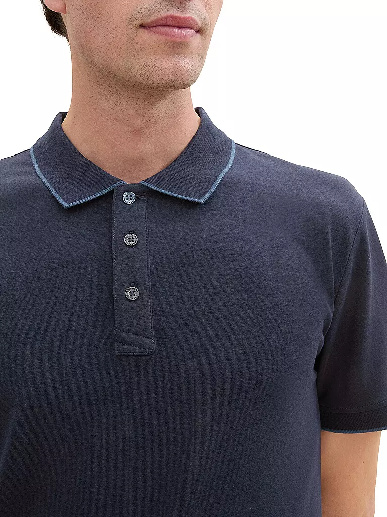 TOM TAILOR Poloshirt dunkelblau