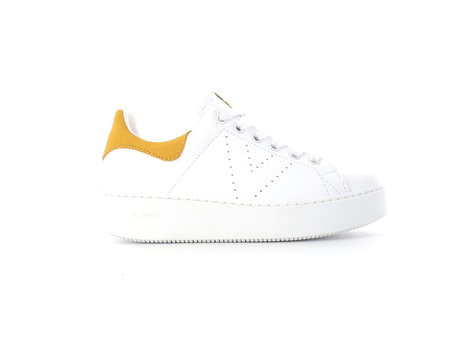 Victoria-1260149 Cuir Blanc-Jaune