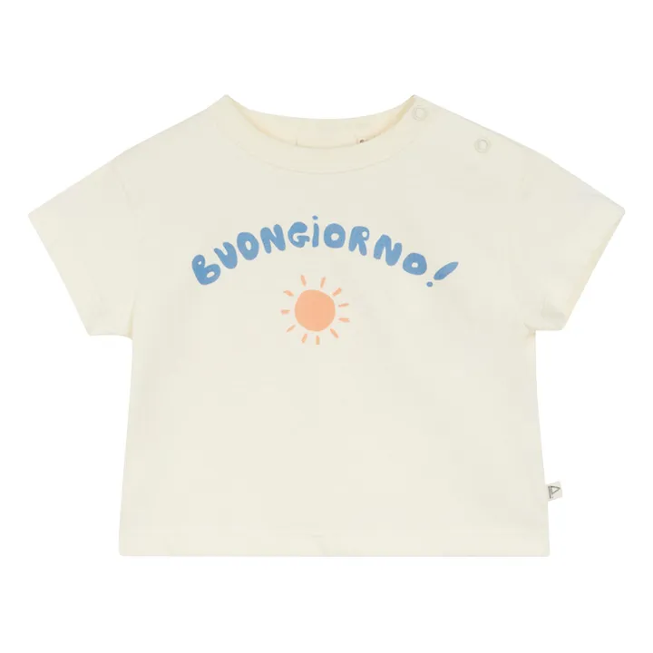 Arsène et Les Pipelettes T-Shirt Florian Coton Bio | Ecru