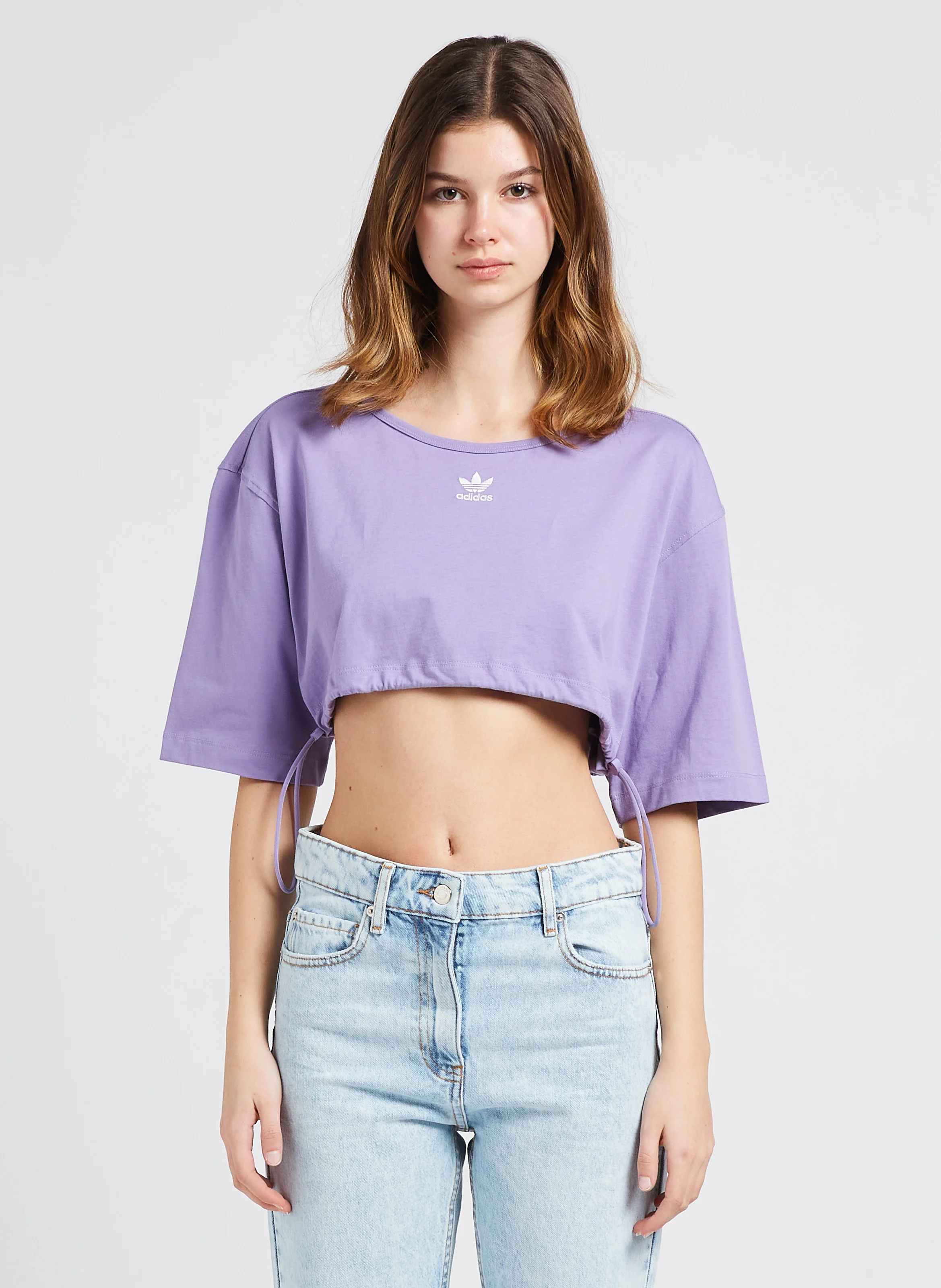 Tee shirt 2 en 1 en coton| Violet