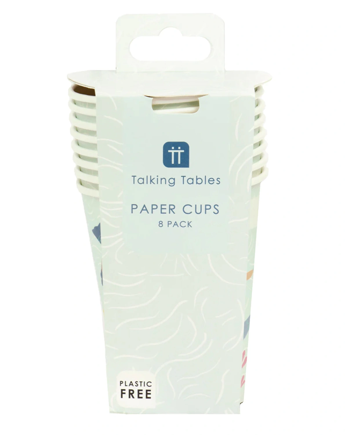 Pappbecher MAKE WAVES (250ml) 8er-Set in bunt