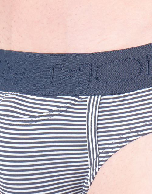 Hom - SIMON MINI BRIEF Marino / Blanco