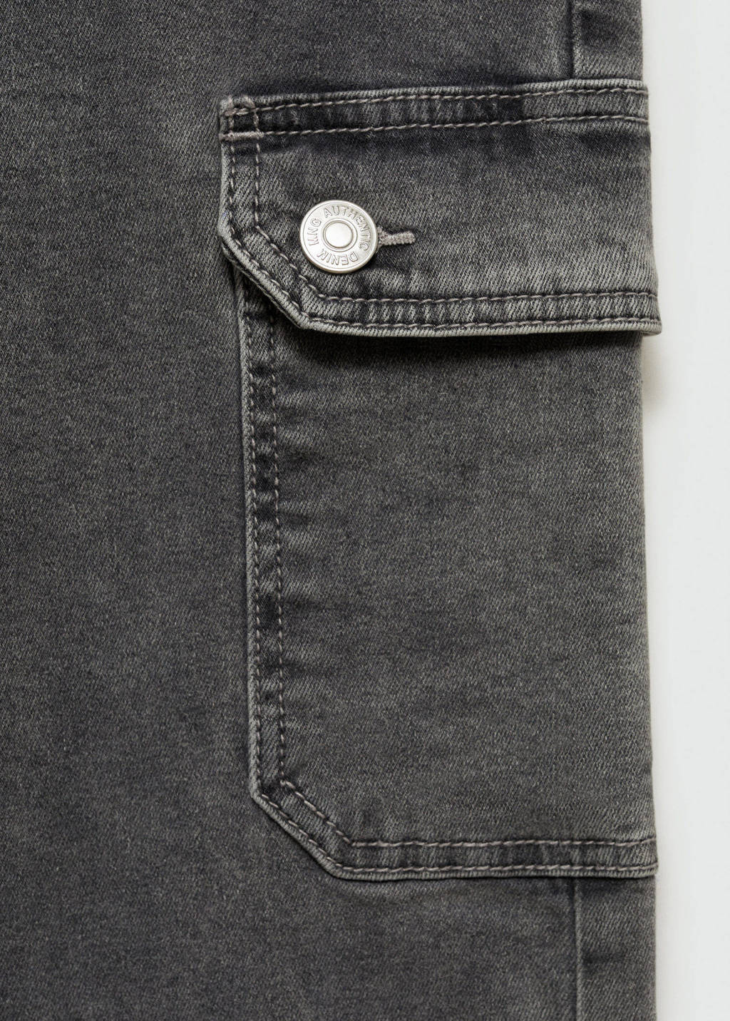 MANGO TEEN regular grey denim