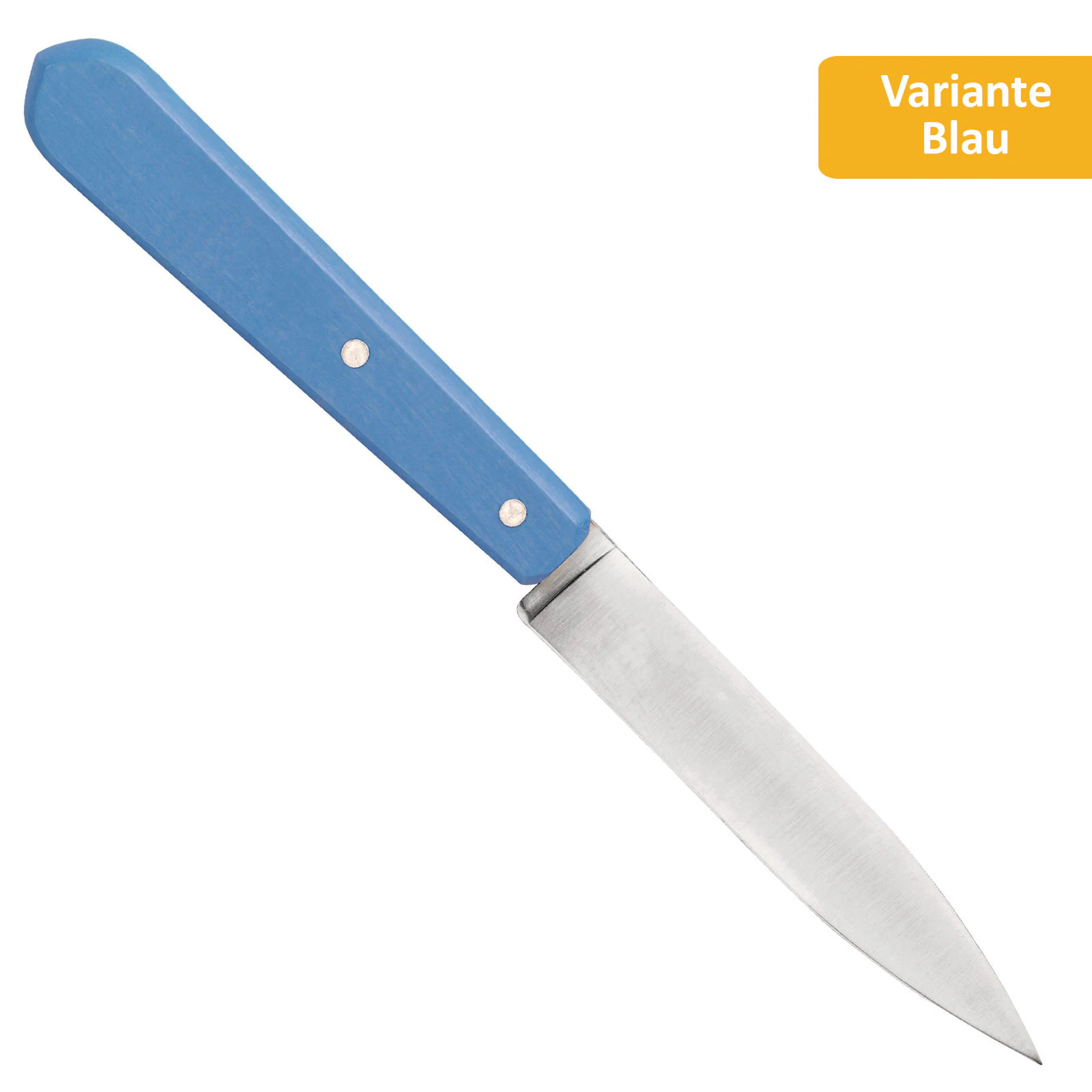 OPINEL Küchenmesser 112 Obstmesser Gemüsemesser Schälmesser Allzweckmesser Holz Farbe: blau
