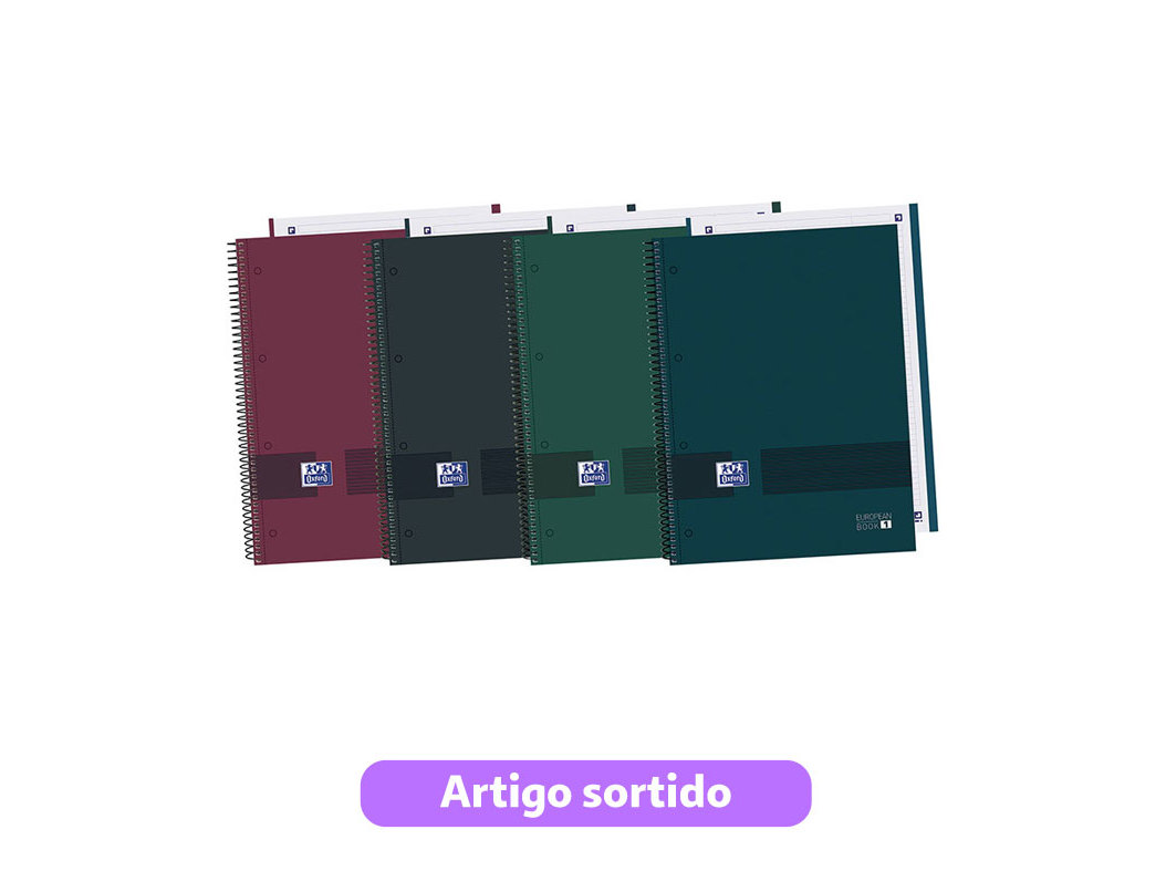 CADERNO ESPIRAL OXFORD A4 PAUTADO 80 FOLHAS OXFORD &YOU CORES SORTIDAS