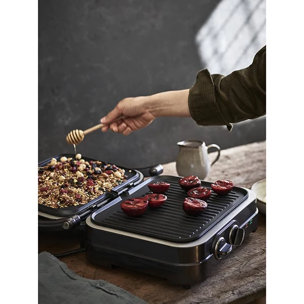 Grill électrique 2-en-1 Griddler GR47BE avec 2 éplucheurs et 1 spatule