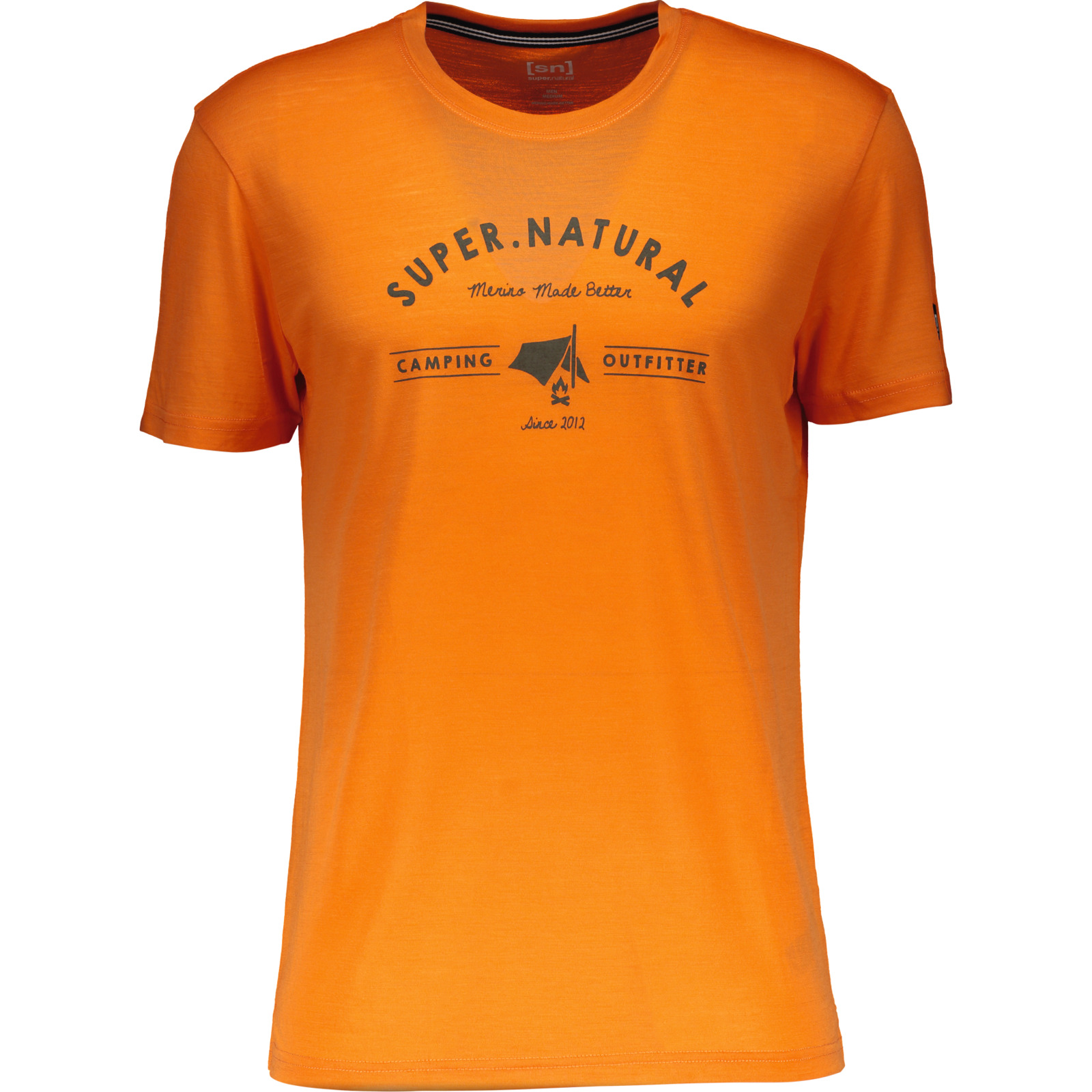 Super.Natural Herren-T-Shirt Camping orange, 54