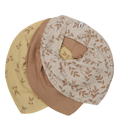 Pippi Baby Babylätzchen - 3er-Pack - Inder Tan