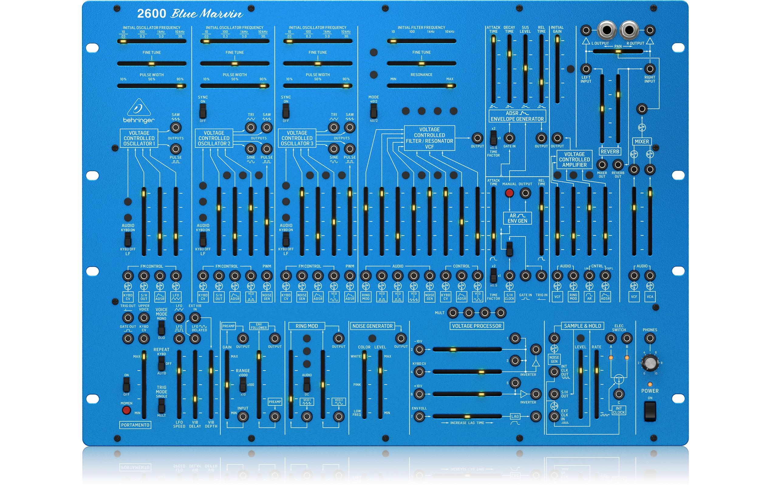 Synthesizer 2600 Blue Marvin<br>Semimodularer Analogsynthesizer mit 3 VCOs