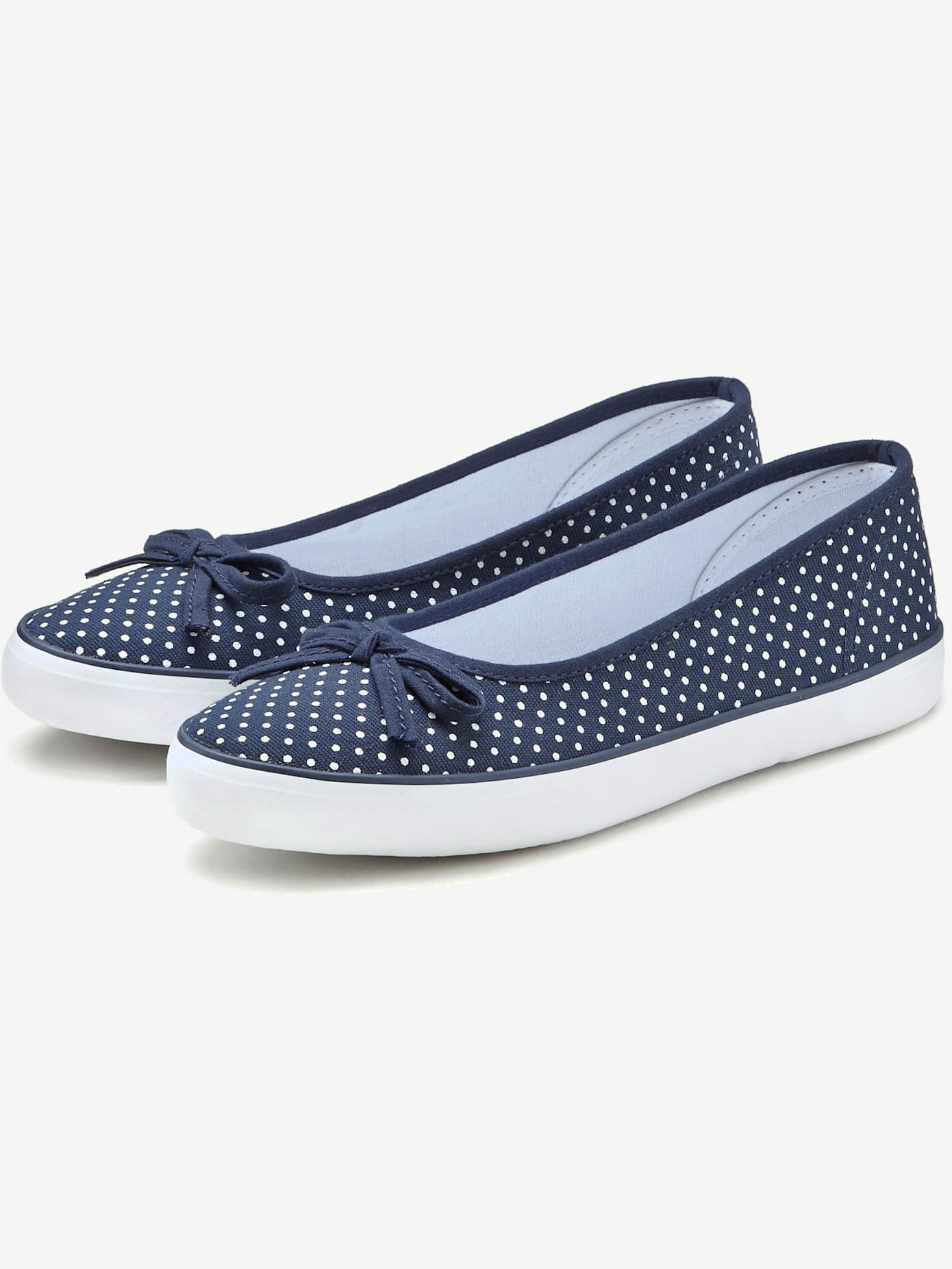 Sneakers ballerines imprimé à pois raffiné