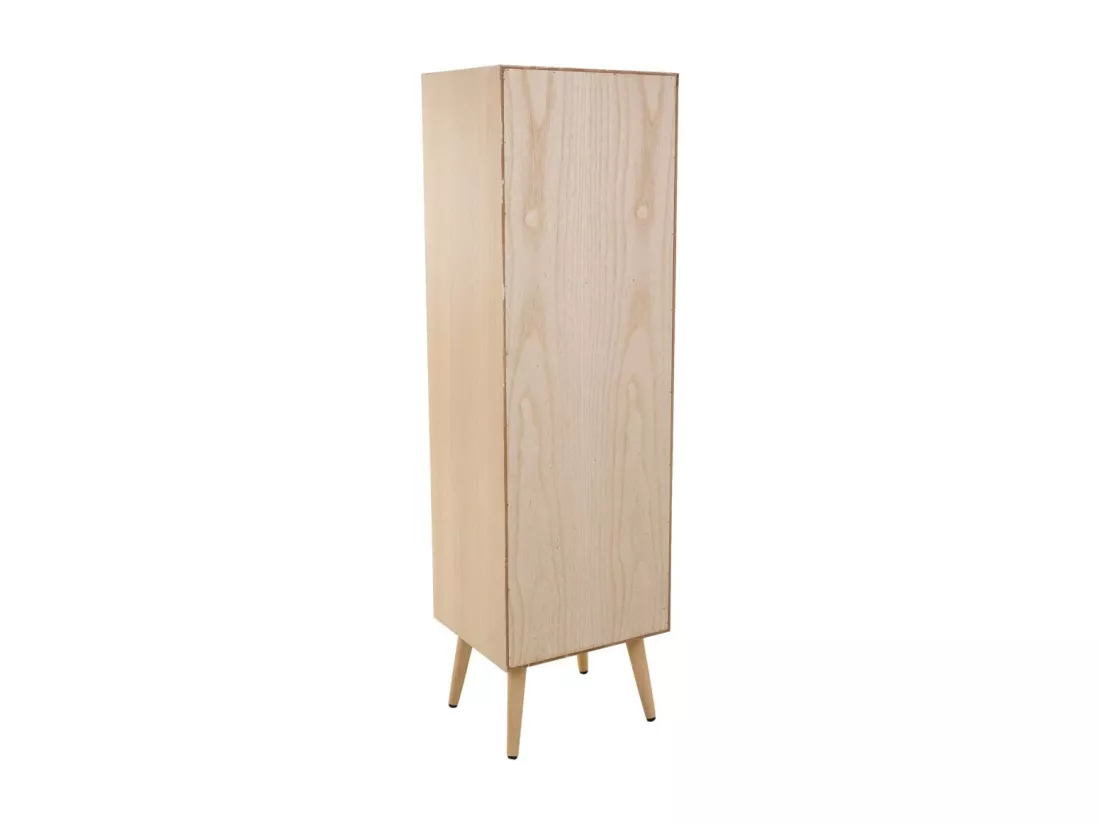 Armoire en bois et grille marron 40.5x37x139.5h