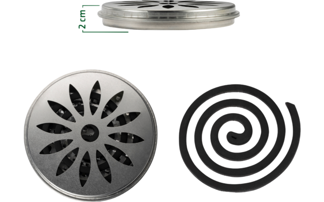 Gardigo Citronella Räucherset 10 Spiralen mit Halter