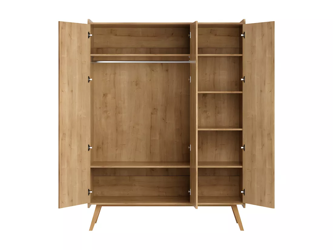 Armoire 3 portes Vintage Bois