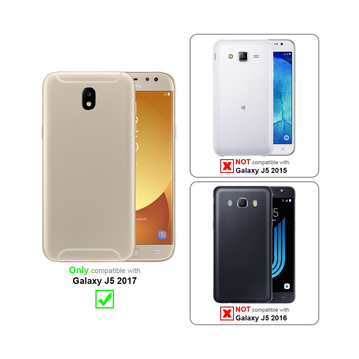 Samsung Galaxy J5 2017 Skjermbeskytter Skärmskydd