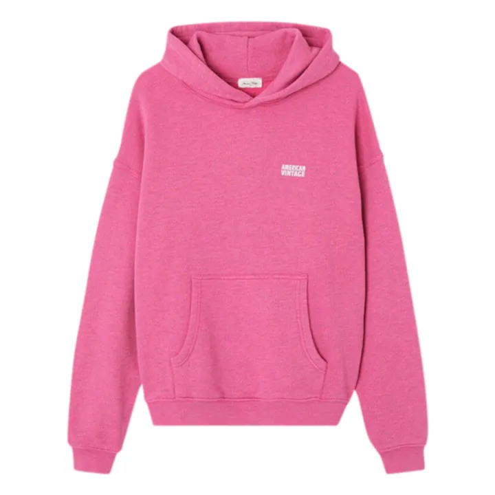 American Vintage Sweat Capuche Doven | Rose fuschia
