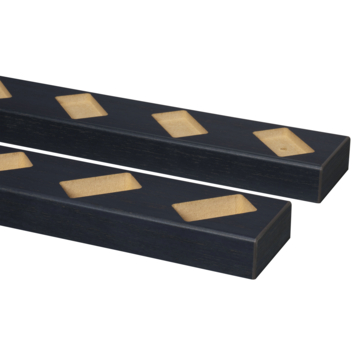 Roomdivider profiel schuin 45° lava eiken 2 stuks
