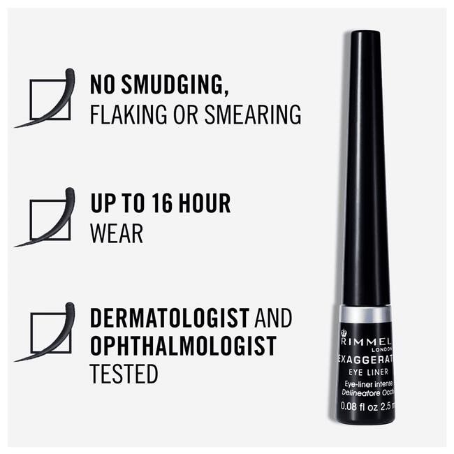 Rimmel Exaggerate Eyeliner 001 Black