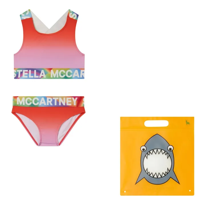 Stella McCartney Kids Maillot de Bain Tie & Dye | Rouge