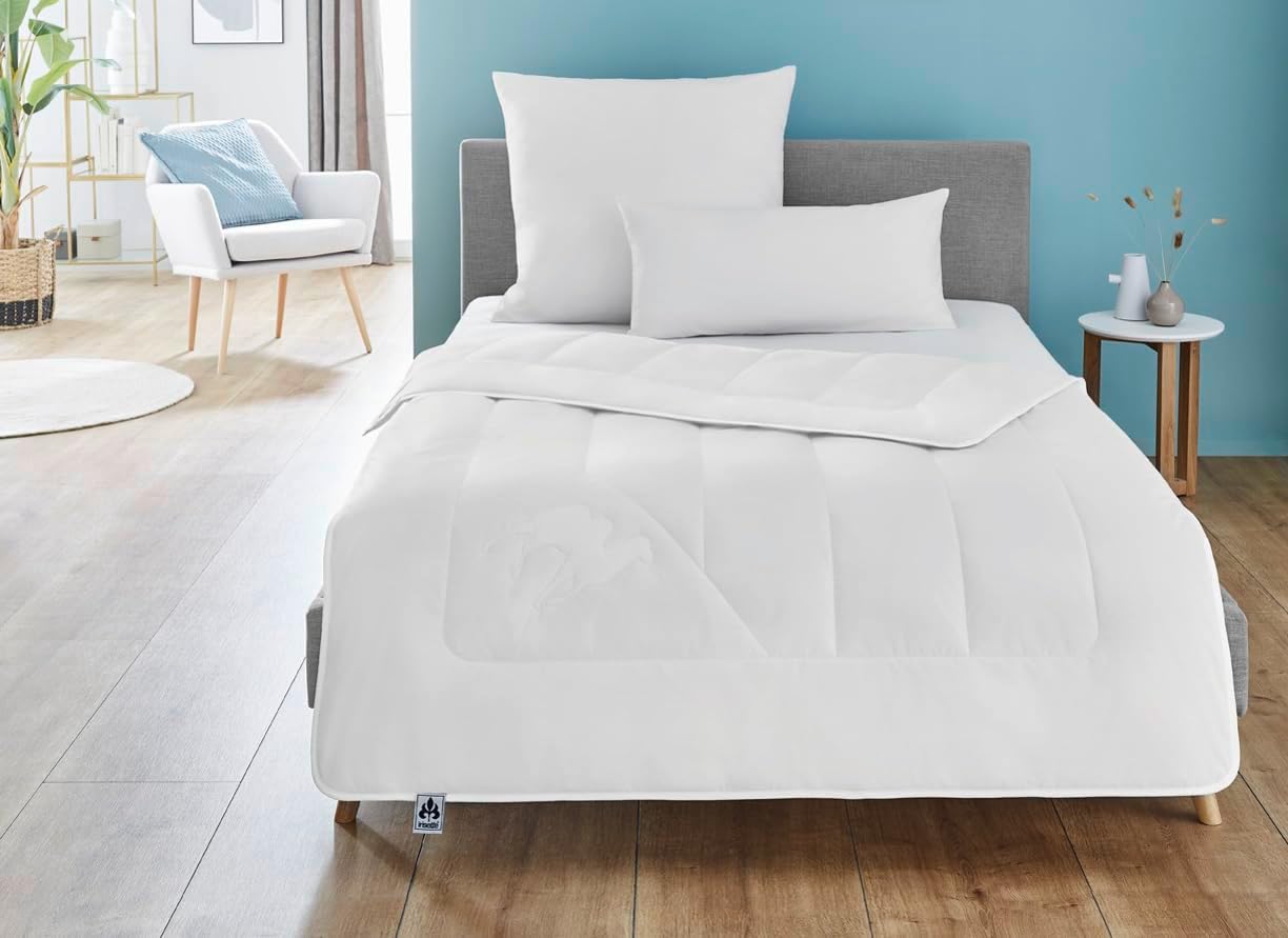 Irisette Kamel Steppbett - Produziert in Deutschland - Mono, Ganzjahresdecke, Bettdecke aus Kamelhaar für den Übergang, 155 x 220 cm, Öko-Tex zertifiziert