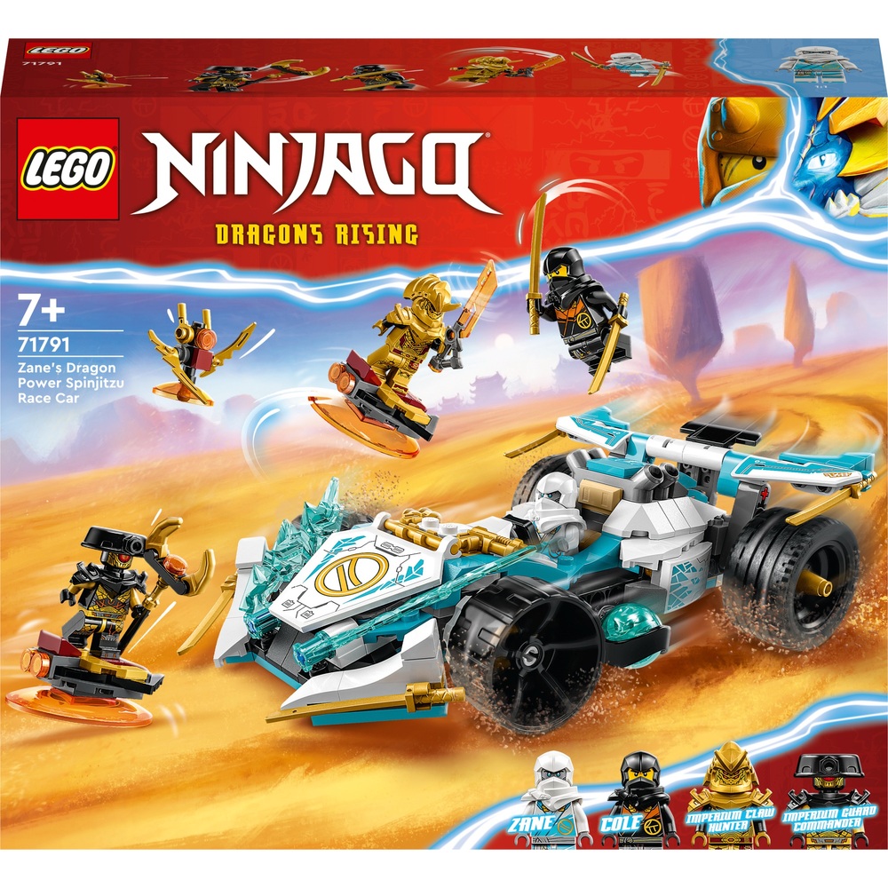 LEGO NINJAGO 71791 Zanes Drachenkraft Spinjitzu Rennwagen Bauset