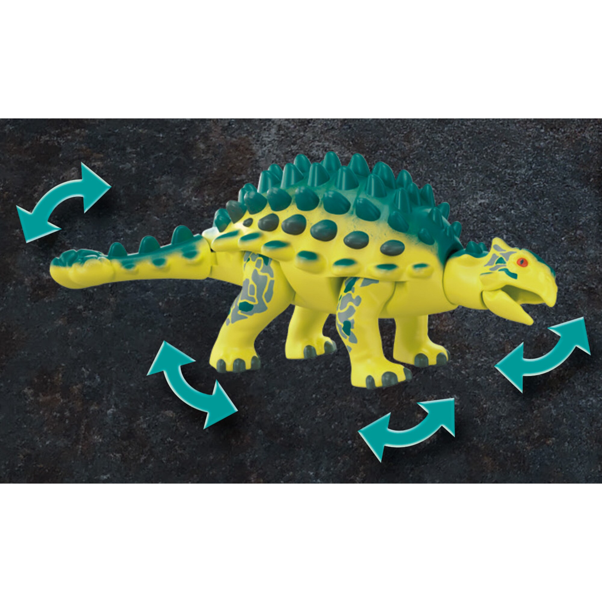 PLAYMOBIL Konstruktionsspielzeug Dino Rise Saichania: Abwehr des Kampfläufers