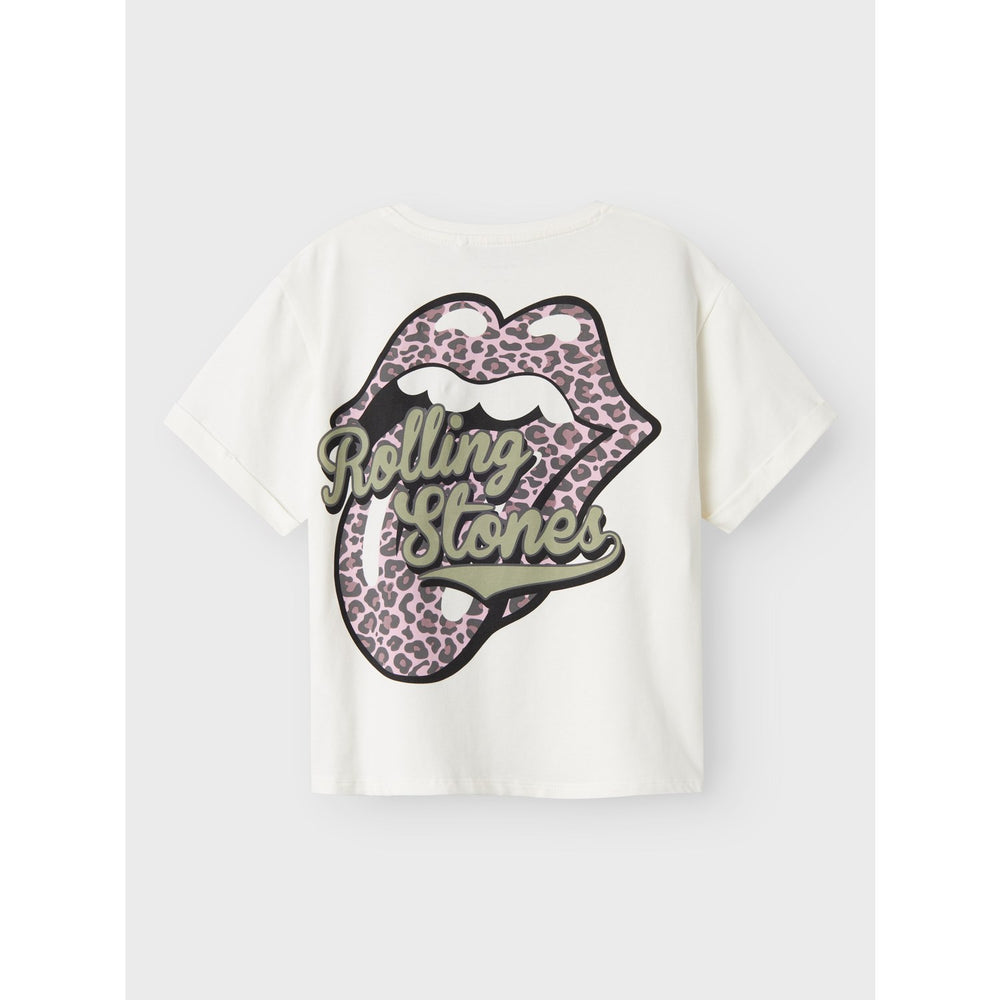 Køb Name It Cloud Dancer Jill Rolling Stones Regular T-Shirt