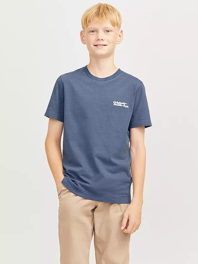 JACK & JONES Jungen T-Shirt  JORVERMONT blau