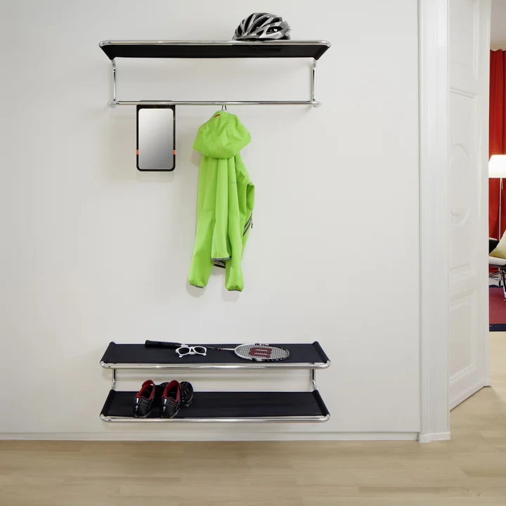 Thonet - S 1520 Wandgarderobe, schwarz