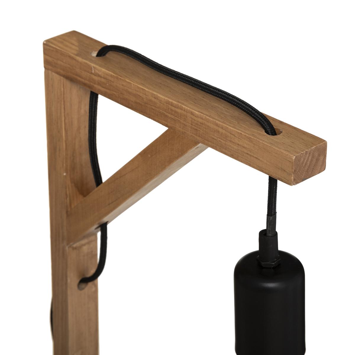 LAMPE WILD NOIR H.46CM