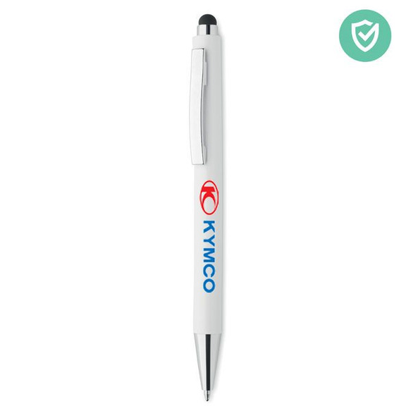 GiftRetail MO6153 - BLANQUITO CLEAN Stylo & stylet antibactérien