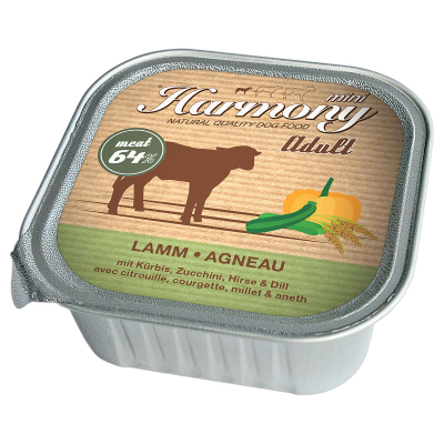 Harmony Dog Natural Nassfutter Lamm mit Kürbis 11x150g