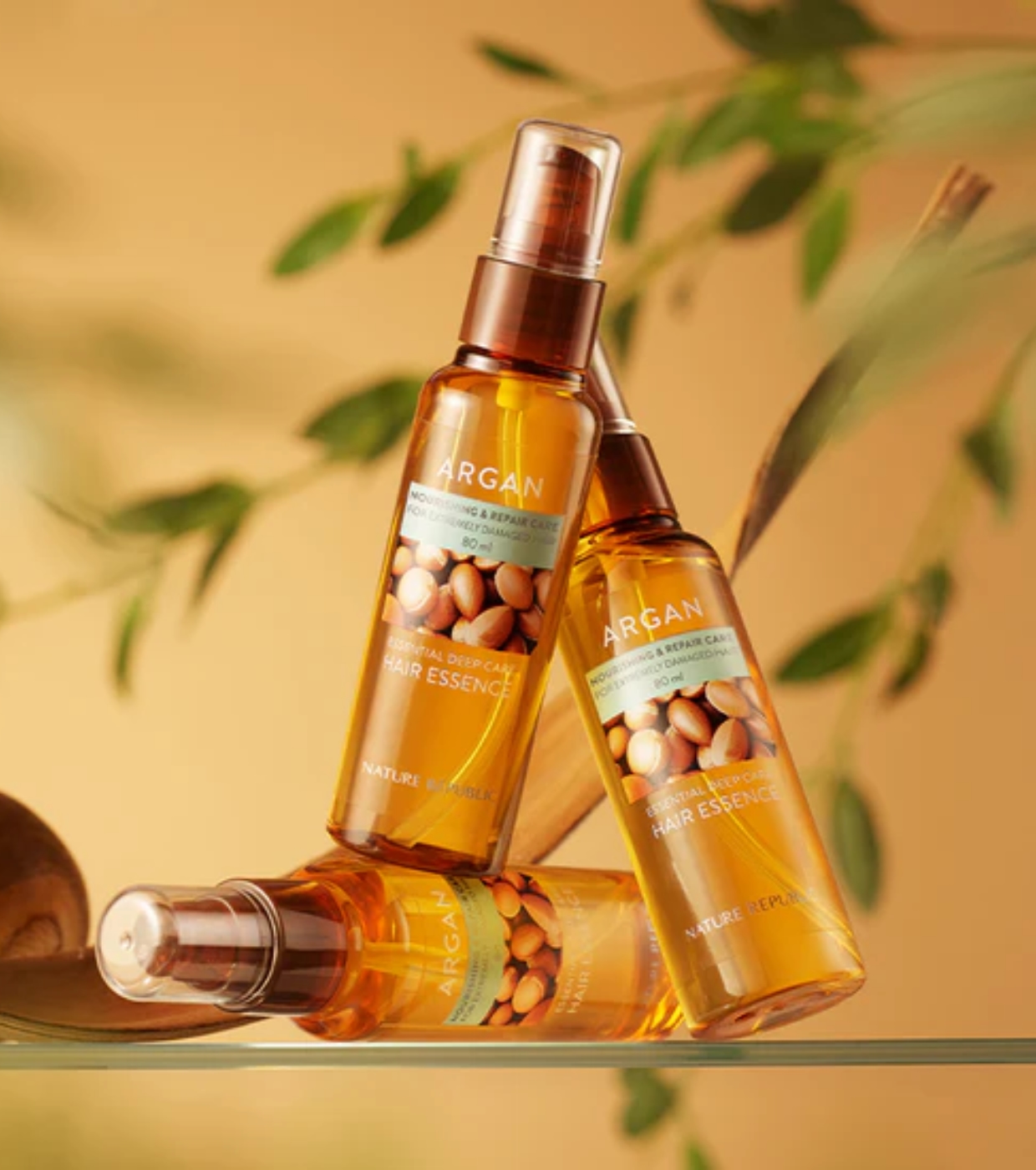 Nature Republic - Óleo Reparador para Cabelos Danificados Argan Essential