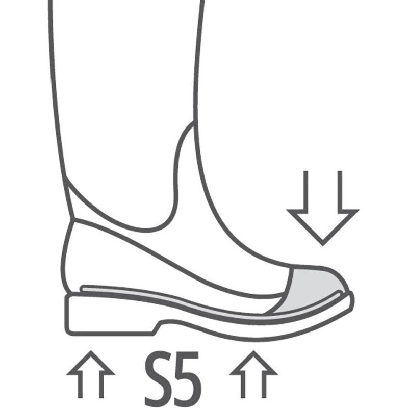 Demi-bottes fourrées de sécurité en PVC Delta Plus NICKEL S5 CI SRC