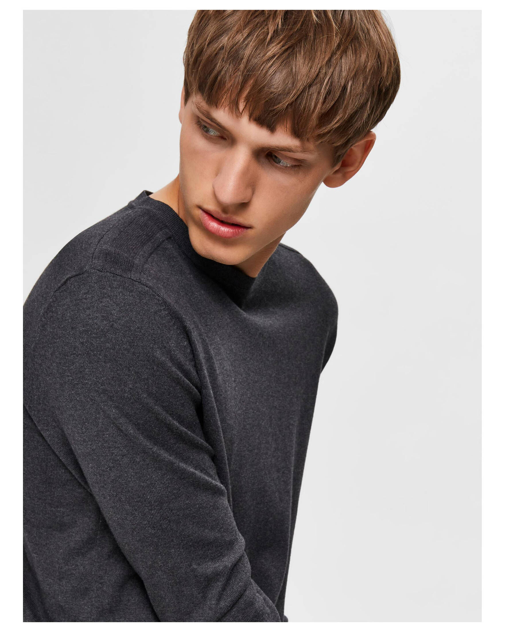 Selected Homme| Herren Strickpullover SLHBERG CREW NECK B